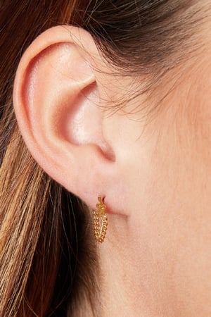 Oorbellen Snake and Chain Zilver Stainless Steel h5 Afbeelding2